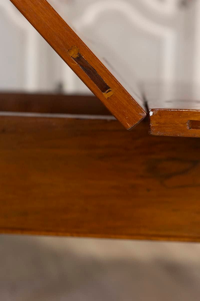 Italian Early 19th Century Walnut Folding Table with Tapered Legs - JAA