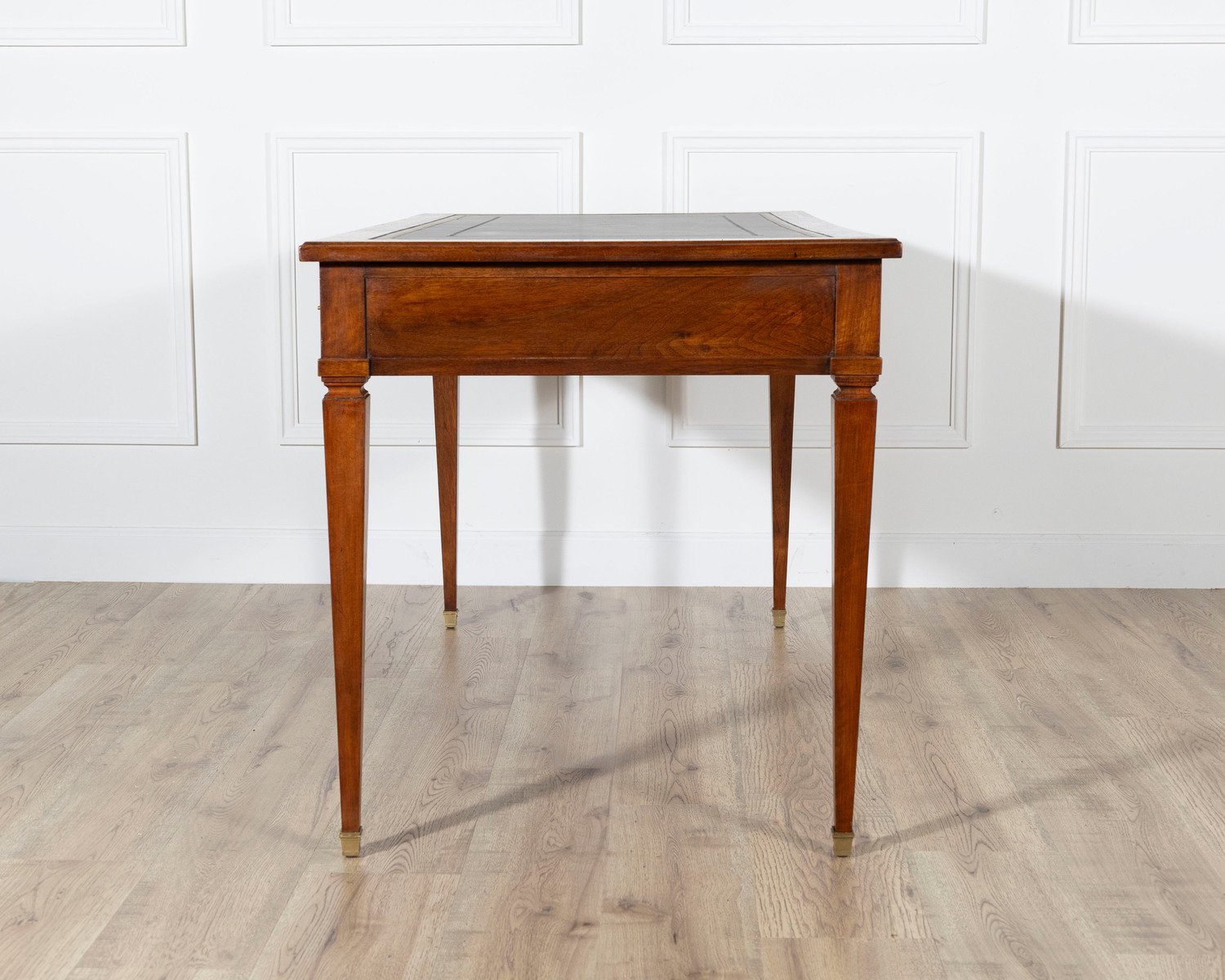 Louis XVI-Style Mahogany Writing Desk with Leather Top - JAA