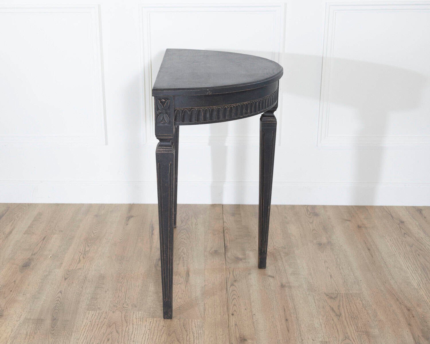 Pair of Swedish Painted Demi-Lune Consoles, ca. 1880 - JAA