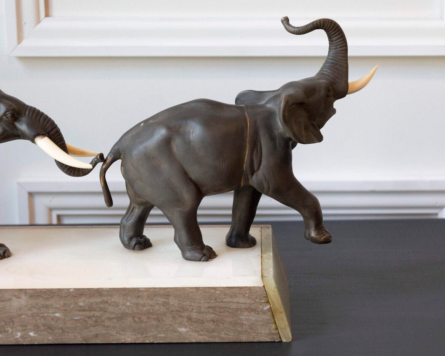 French 20th Century Elephant Sculpture - JAA