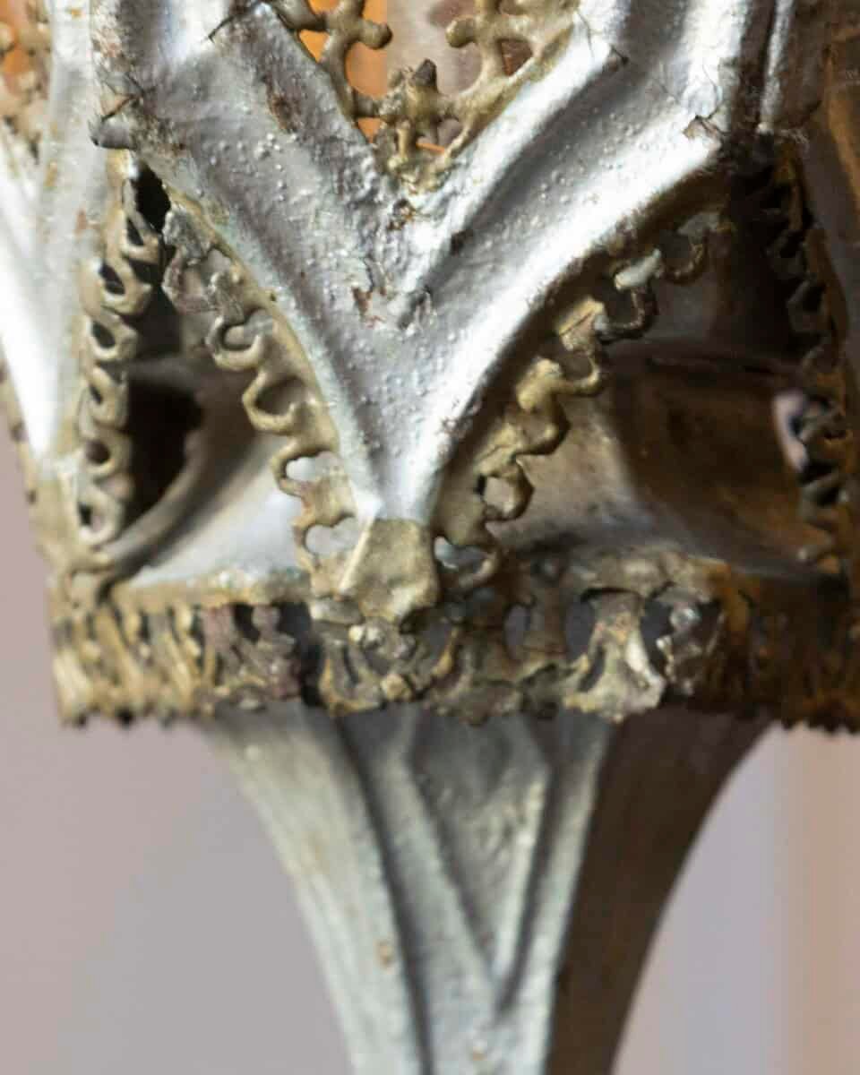 English 19th Century Painted Iron Gothic Revival Period Lanterns - JAA