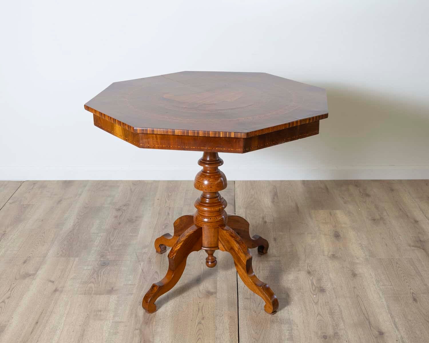 Sorrento Octagonal Inlaid Table, Italy, 19th Century - JAA