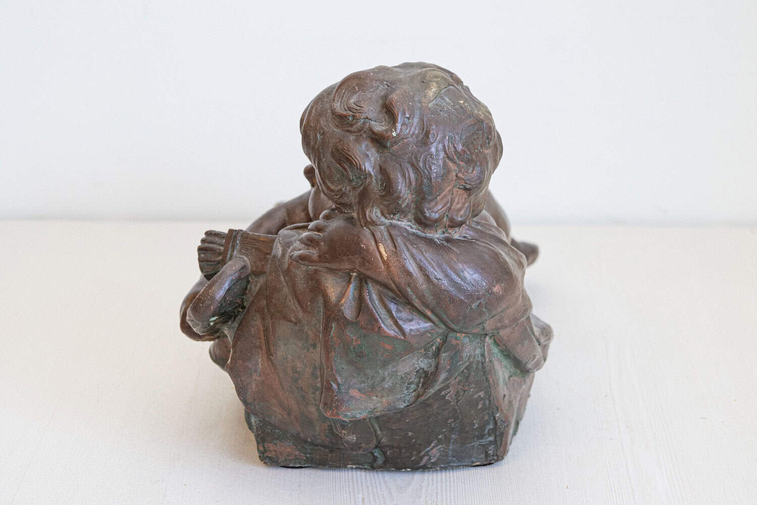 French 19th Century Terracotta Sleeping Cupid after Giovacchino Fortini - JAA