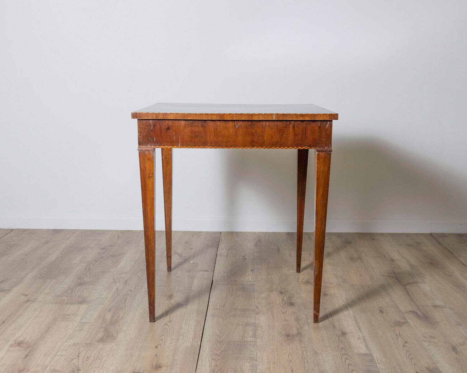 18th Century Tuscan Inlaid Game Table with Geometric Marquetry - JAA