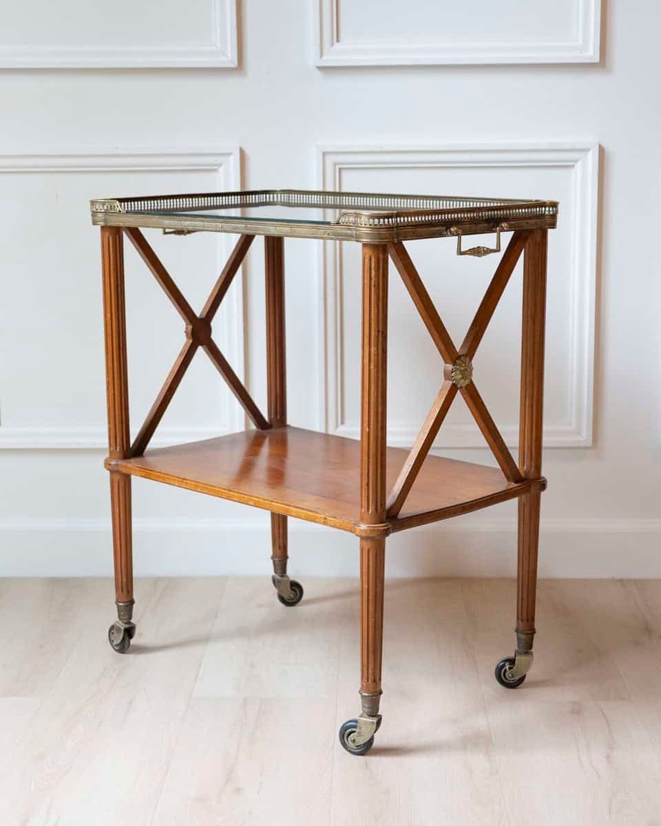 Mahogany Rolling Table - JAA