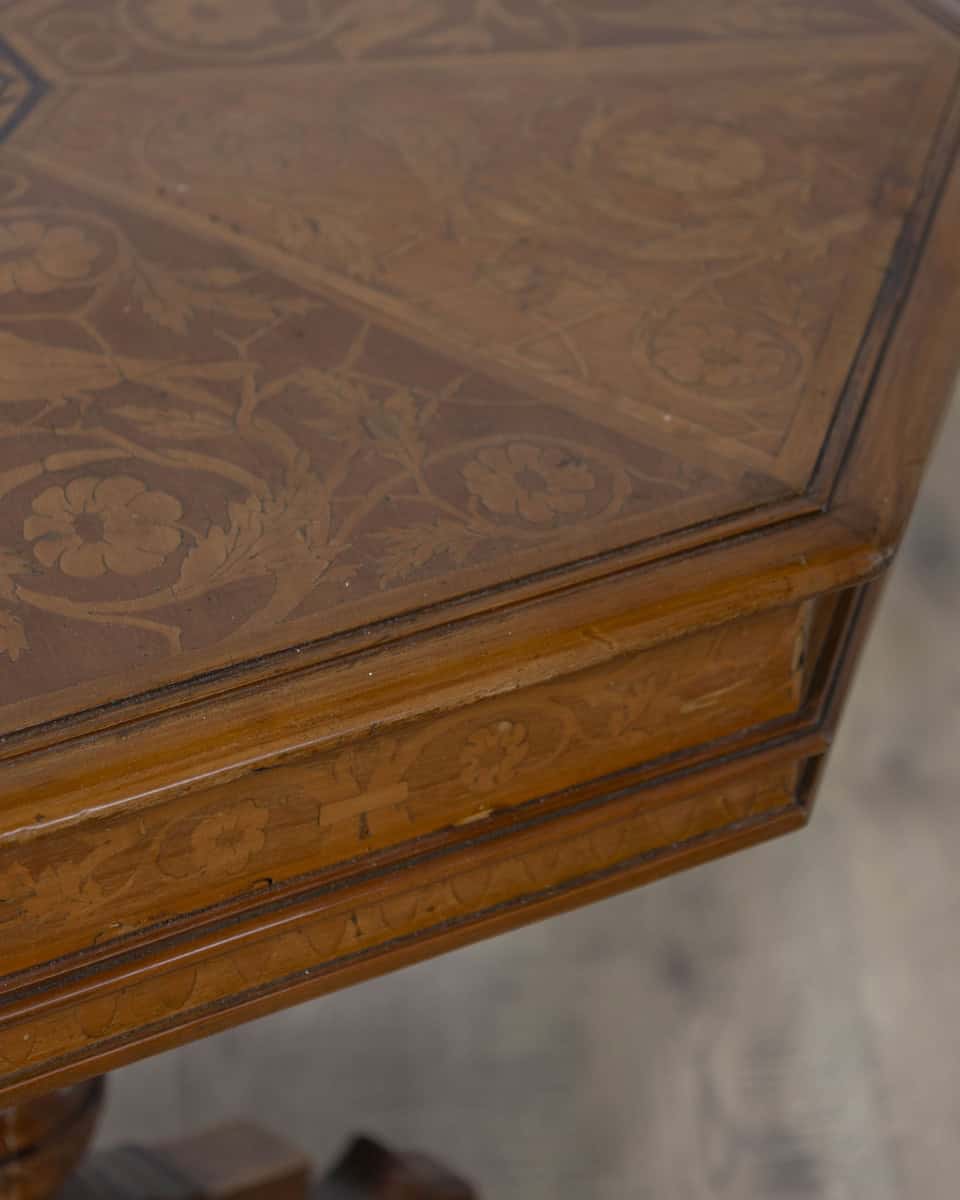 Early 19th century Inlaid Walnut Italian Side Table - JAA