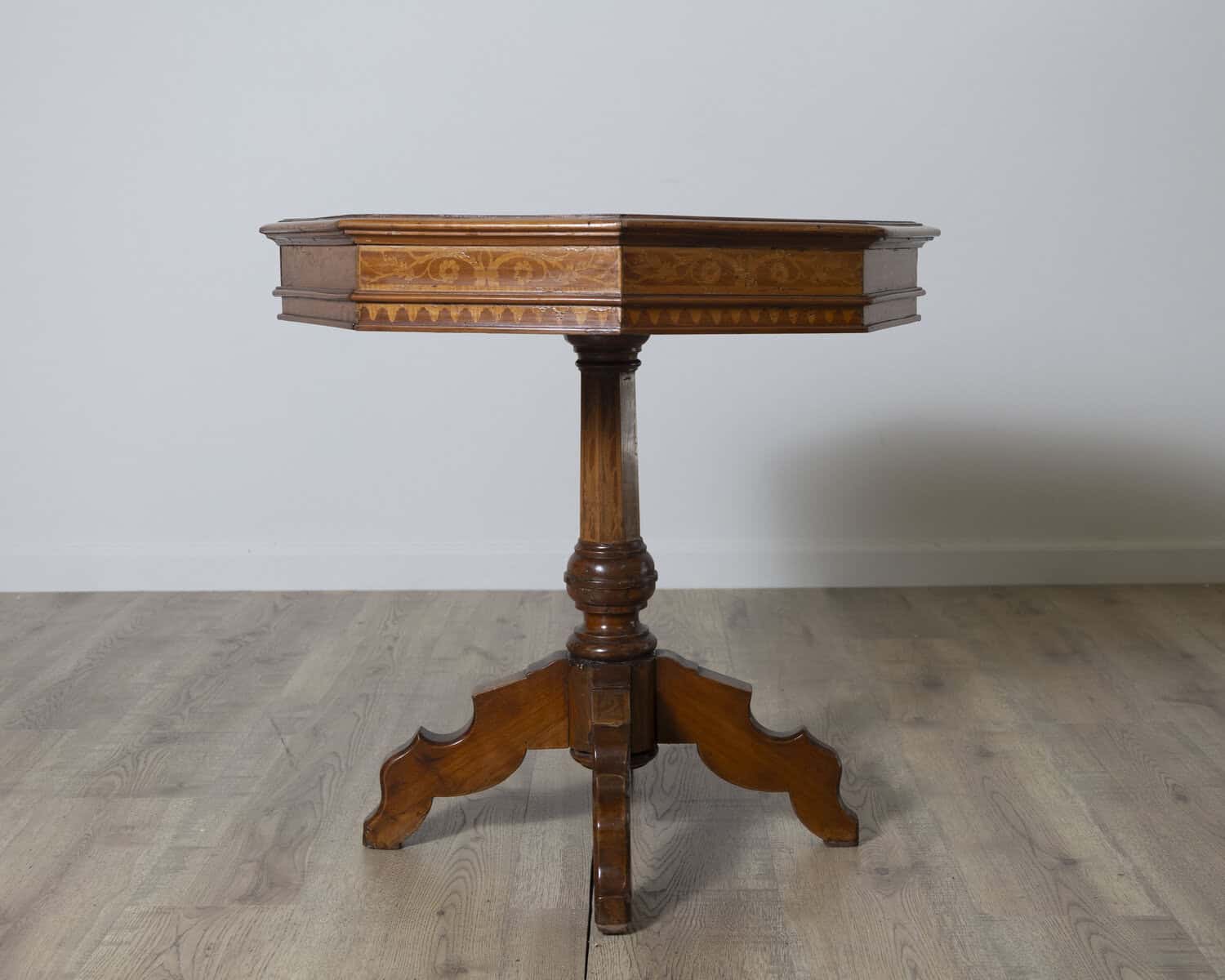 Early 19th century Inlaid Walnut Italian Side Table - JAA