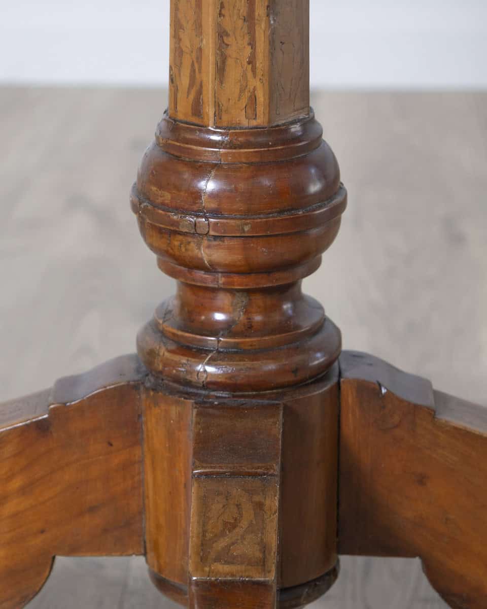Early 19th century Inlaid Walnut Italian Side Table - JAA
