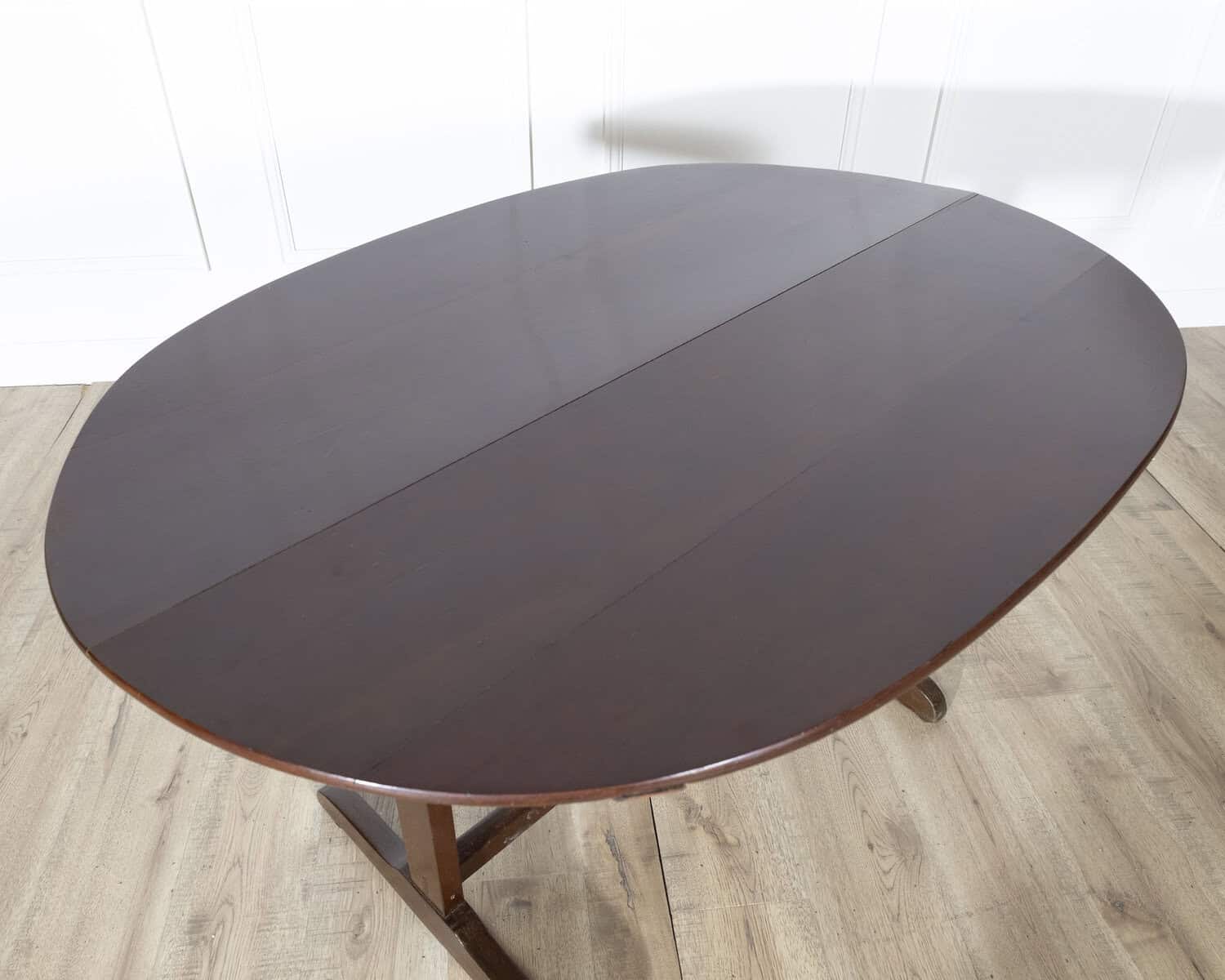 19th Century French Mahogany Winegrower’s Tilt-Top Table from Burgundy - JAA