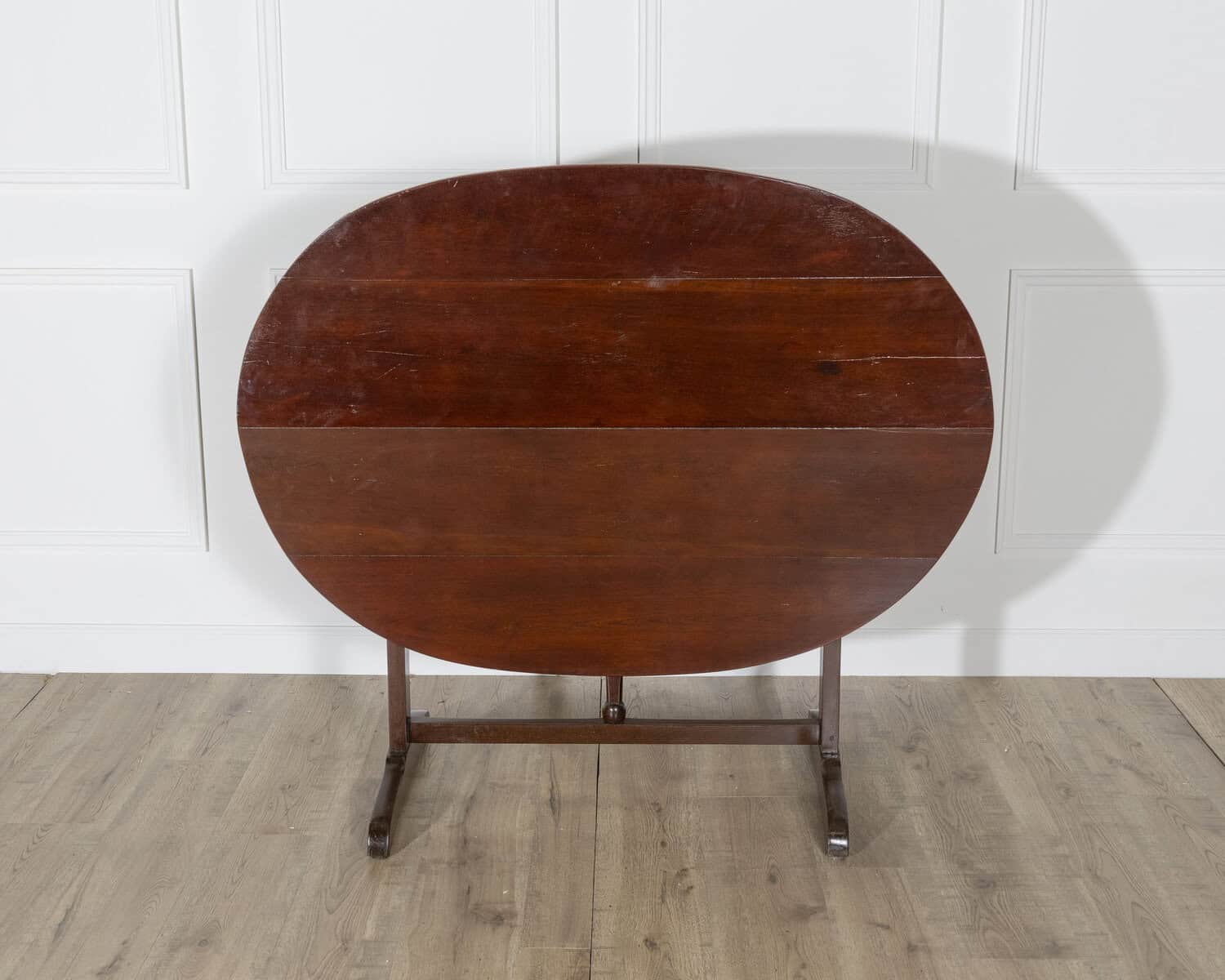 19th Century French Mahogany Winegrower’s Tilt-Top Table from Burgundy - JAA