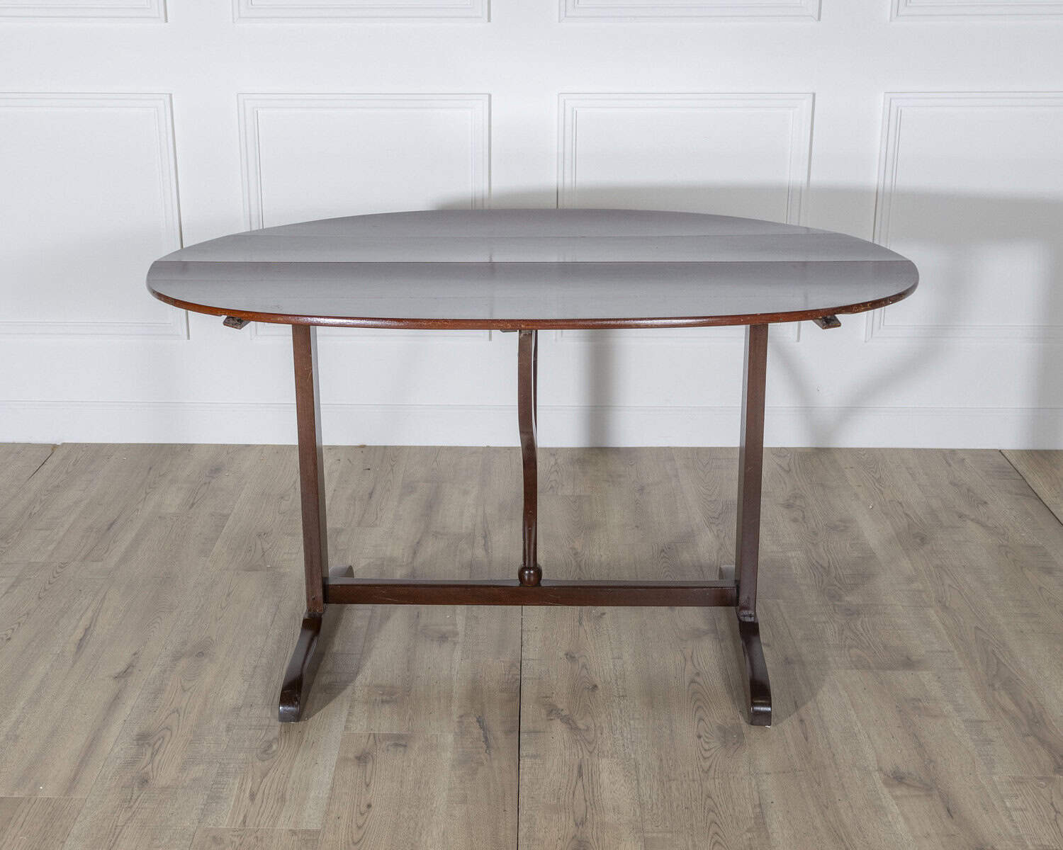 19th Century French Mahogany Winegrower’s Tilt-Top Table from Burgundy - JAA