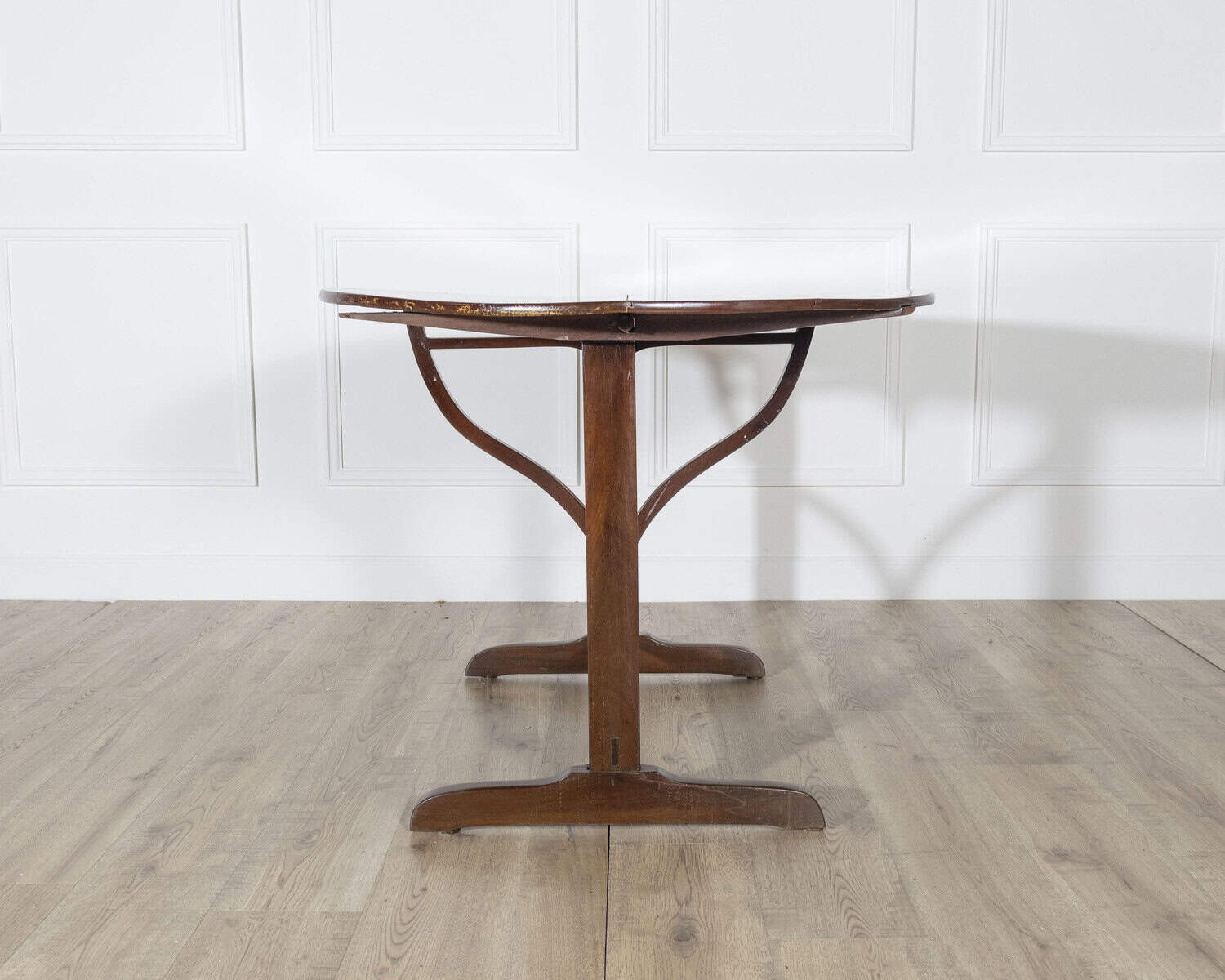19th Century French Mahogany Winegrower’s Tilt-Top Table from Burgundy - JAA