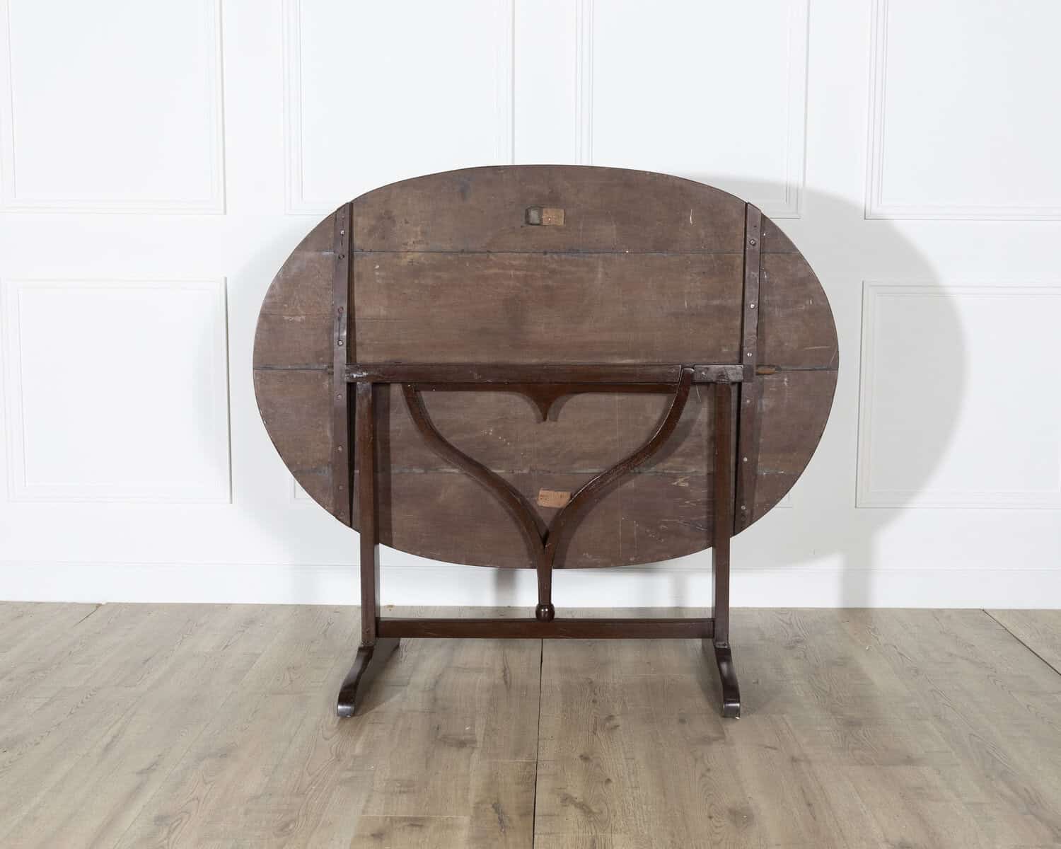 19th Century French Mahogany Winegrower’s Tilt-Top Table from Burgundy - JAA