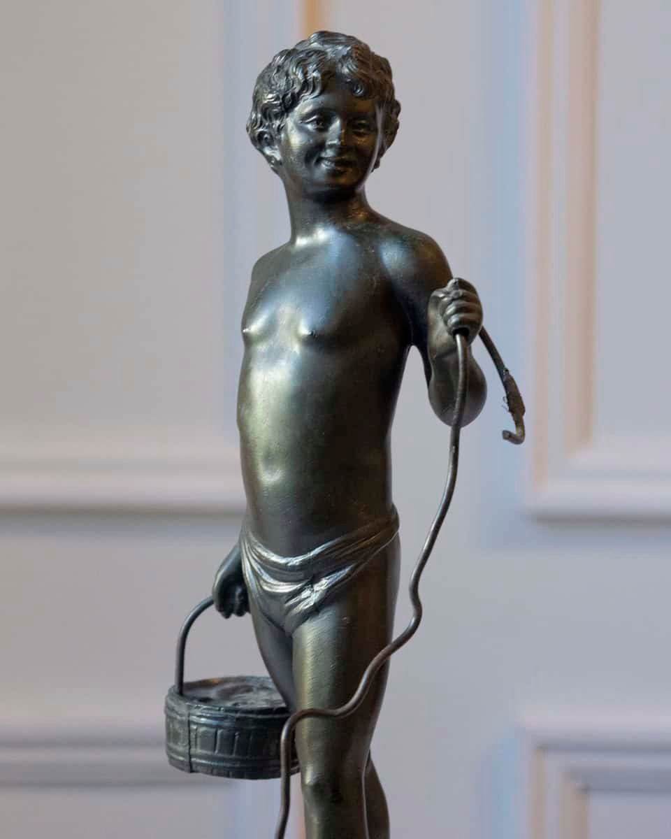 Bronze Sculpture. Boy Late 19th Century - JAA