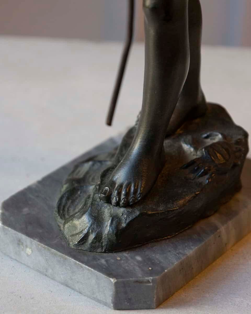 Bronze Sculpture. Boy Late 19th Century - JAA