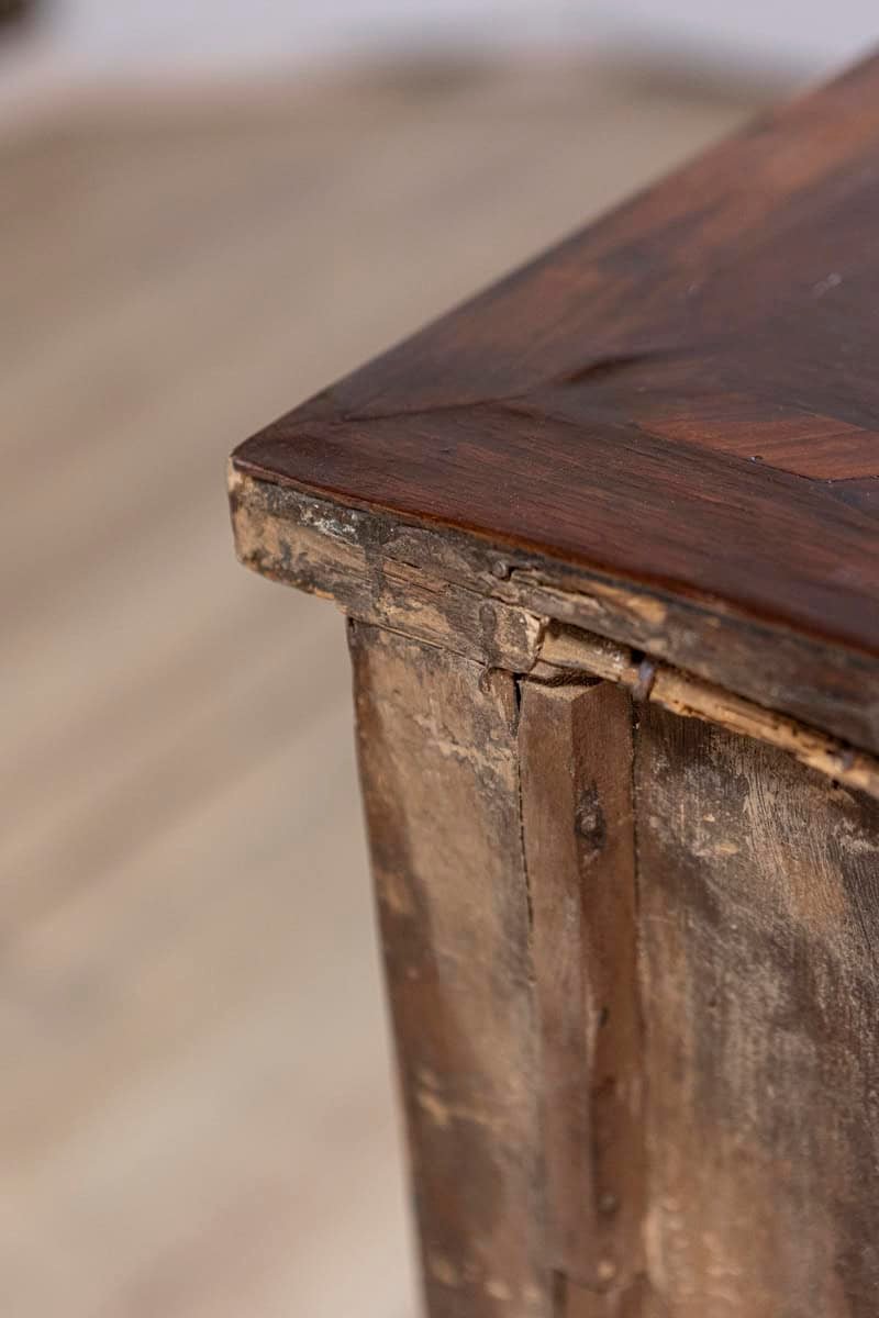 Italian Neoclassical 18th Century Walnut, Mahogany and Ash Three-Drawer Chest - JAA