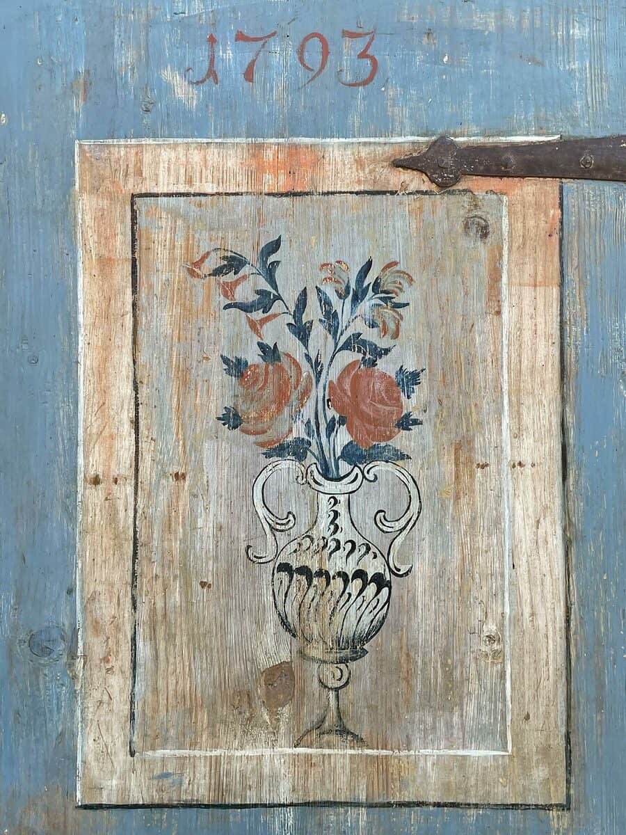 Painted Cupboard Dated 1793 - JAA