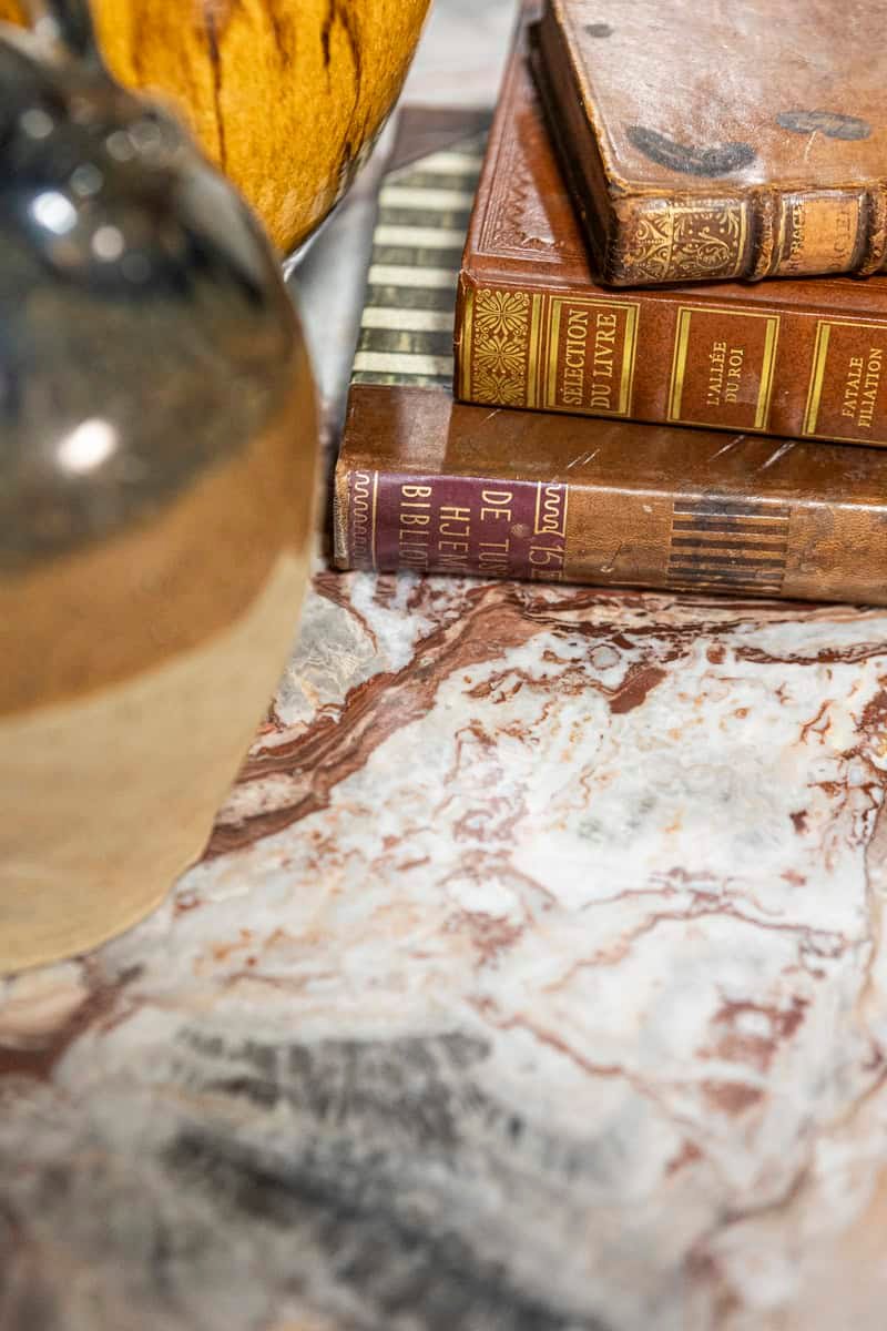 Pair of 20th Century Italian Marble top Commodes Circa 1900 - JAA
