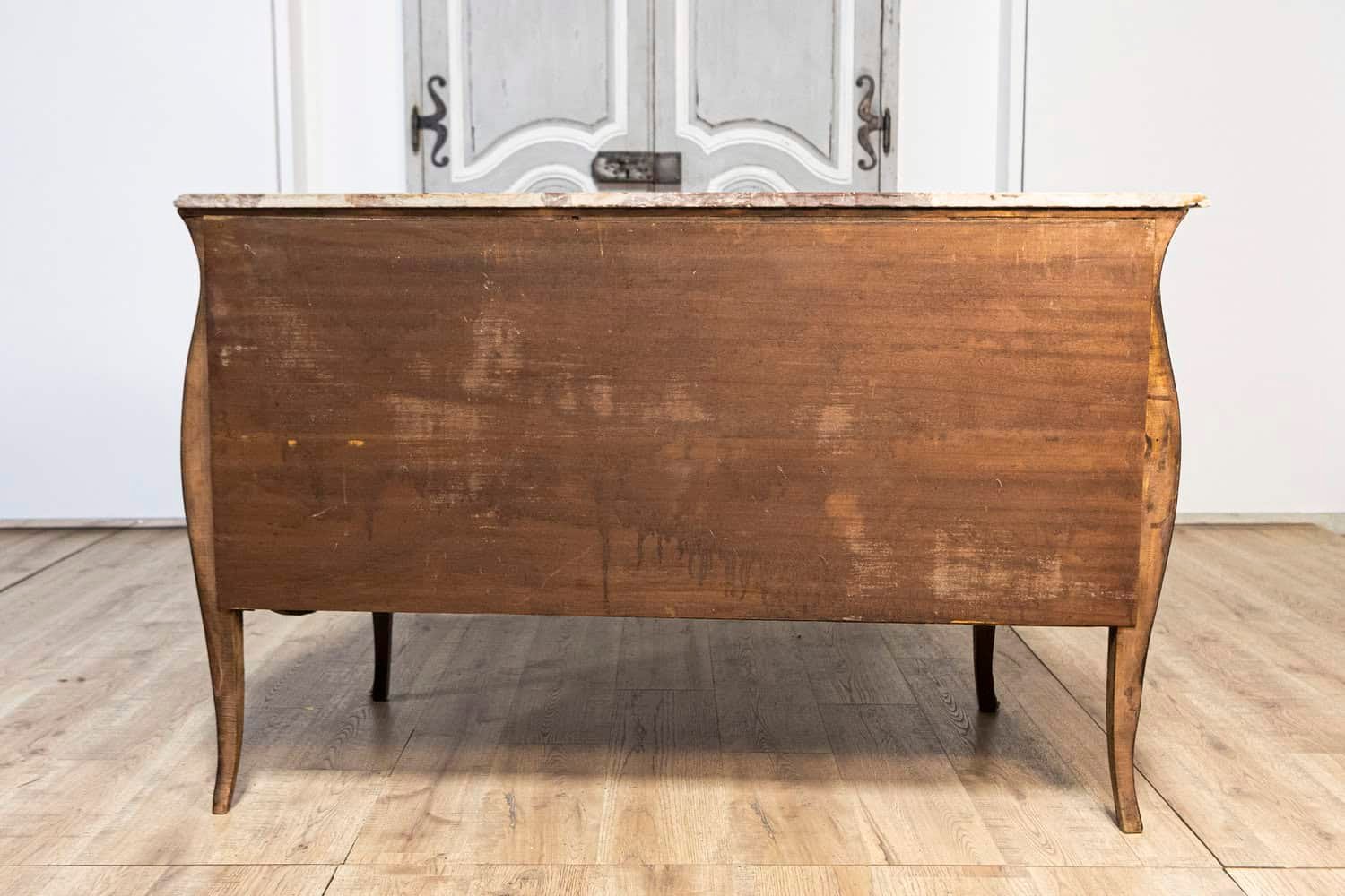 Pair of 20th Century Italian Marble top Commodes Circa 1900 - JAA