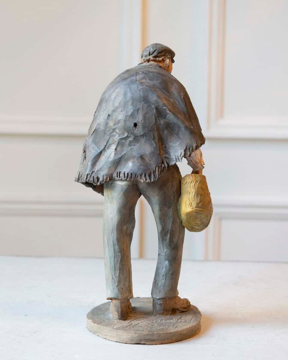 1968 Caltagirone Polychrome Terracotta Sculpture by Gaetano Romano - JAA