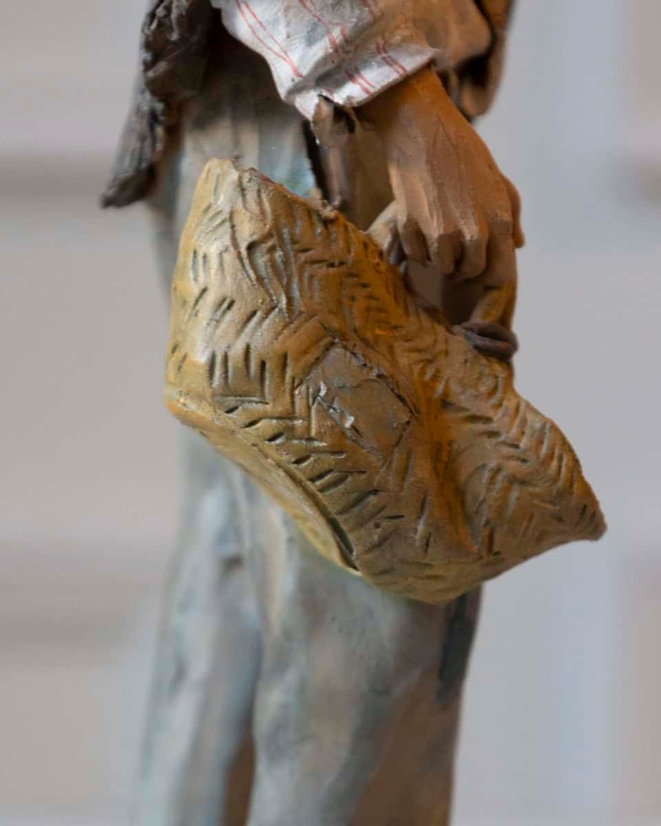 1968 Caltagirone Polychrome Terracotta Sculpture by Gaetano Romano - JAA