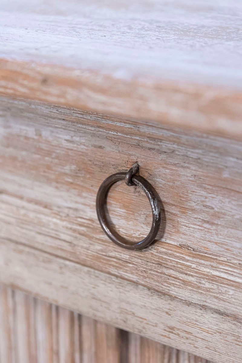 ON HOLD - Small Swedish Transitional 1790s Painted Sideboard with Drawer and Double Doors - JAA