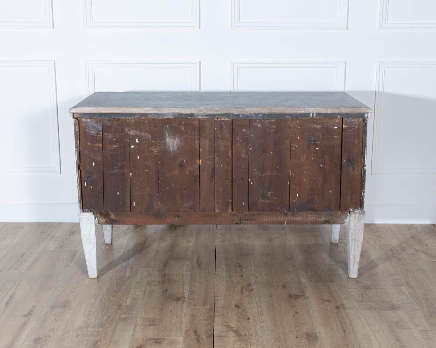 Pair of Danish Painted Chests of Drawers in Grey, circa Late 19th Century - JAA