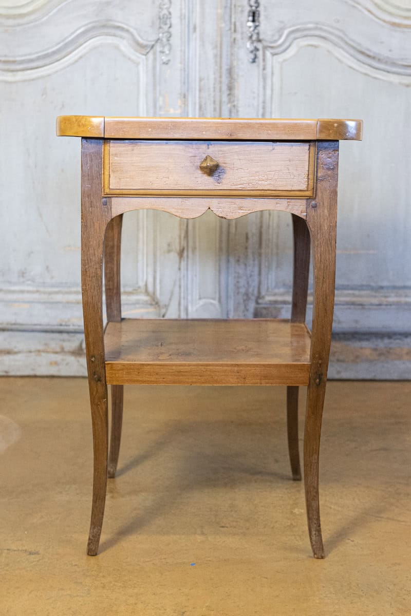 French Louis XV Style Cherry Rafraîchissoir with Red Marble Top, circa 1850 - JAA
