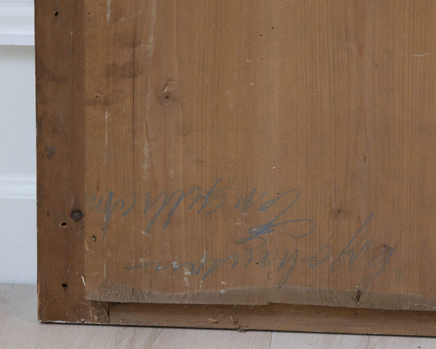 Fine Swedish Mirror in Gustavian Gray, circa 1870 - JAA