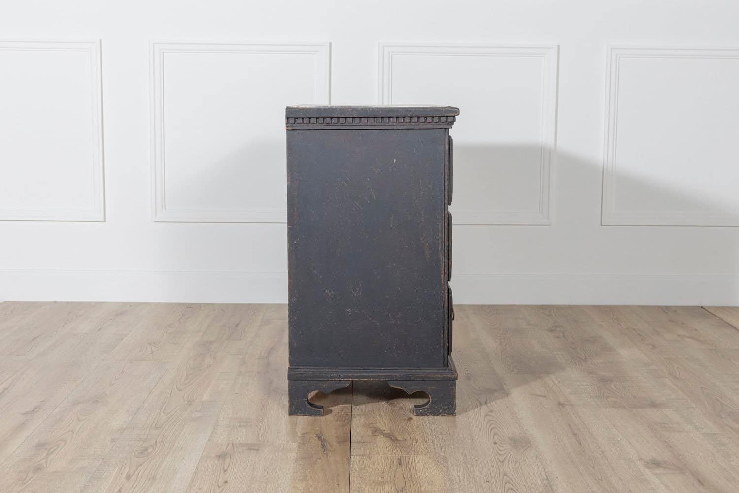 Danish Louis Seize Style Chest of Drawers with Painted Marble Top, circa 1920 - JAA