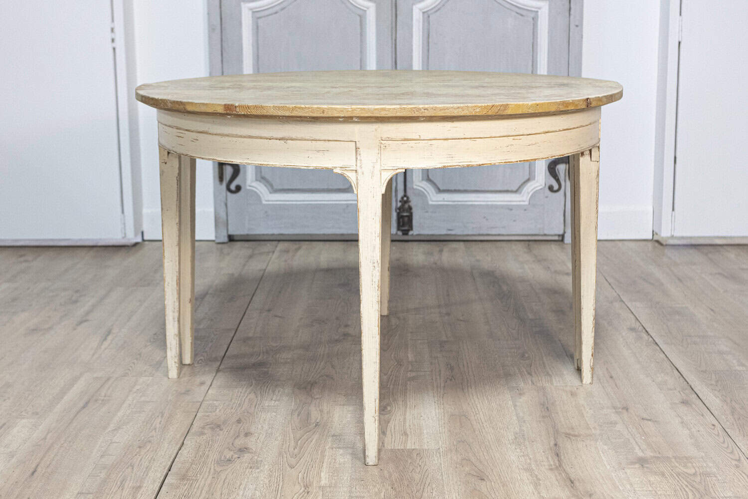 Pair of 19th Century Swedish Demi Lune Console Tables - JAA