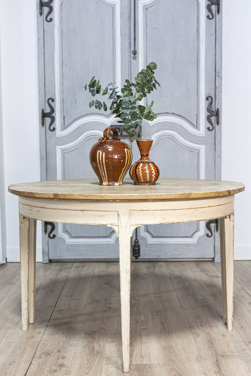 Pair of 19th Century Swedish Demi Lune Console Tables - JAA