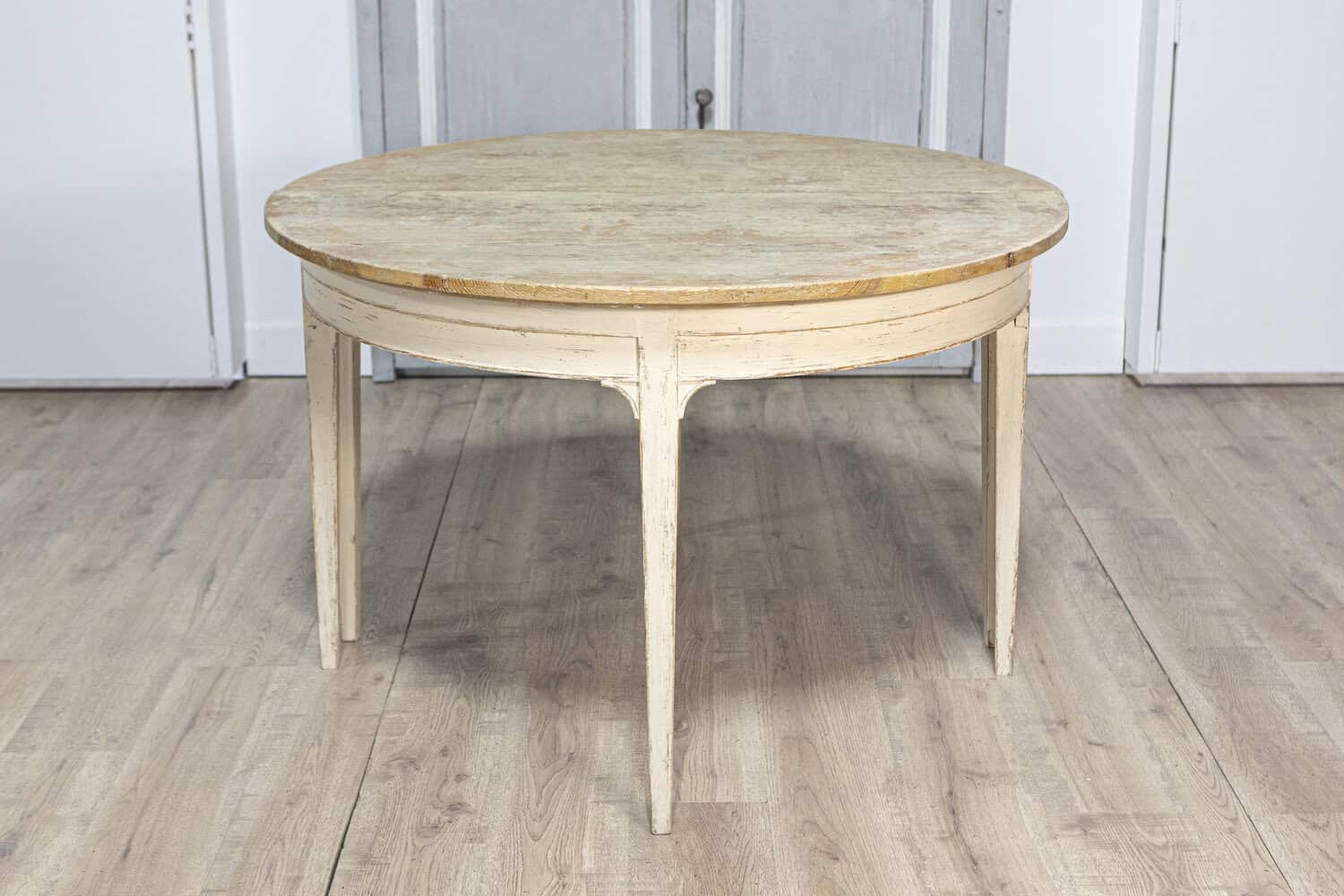 Pair of 19th Century Swedish Demi Lune Console Tables - JAA