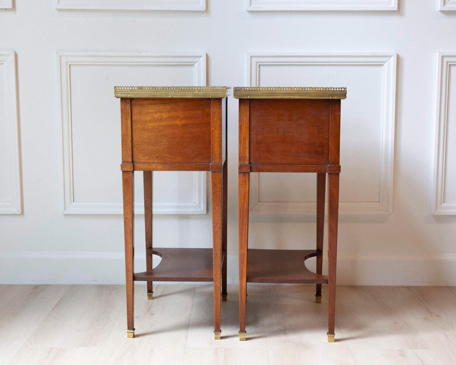 Pair Of Louis XVI Style Bedside Tables By Mailfert - JAA