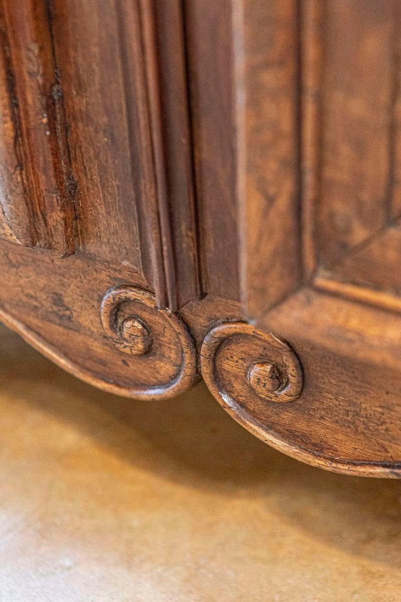 French Louis XV Period 18th Century Walnut Slant Front Secretary and Buffet - JAA