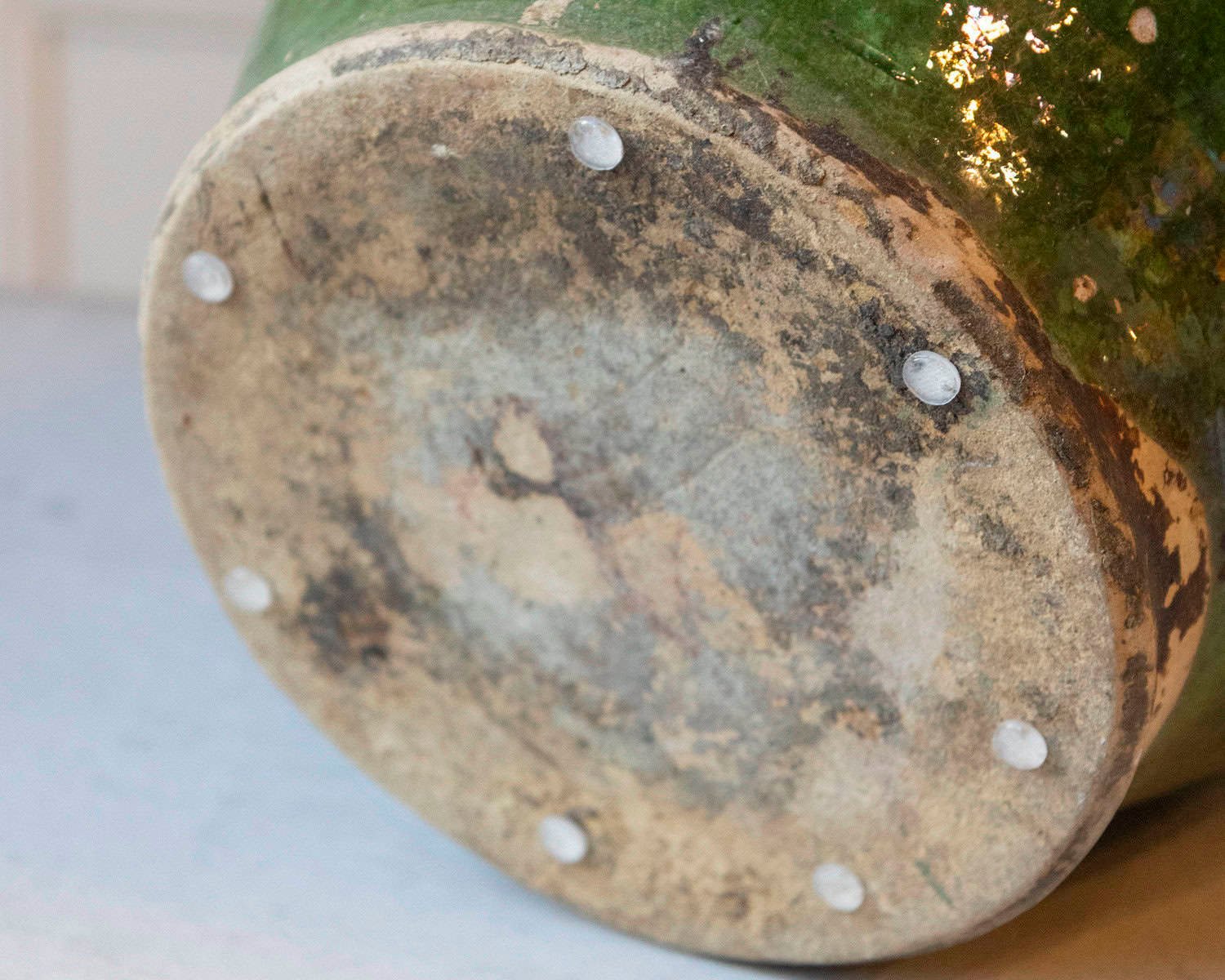 Green Glazed Terracotta Jug - JAA