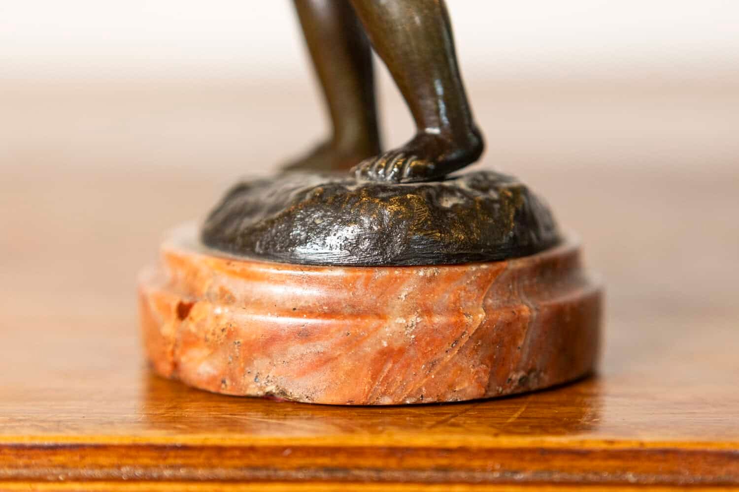 19th-Century French Bronze Sculpture of a Cherub by Clodion - JAA