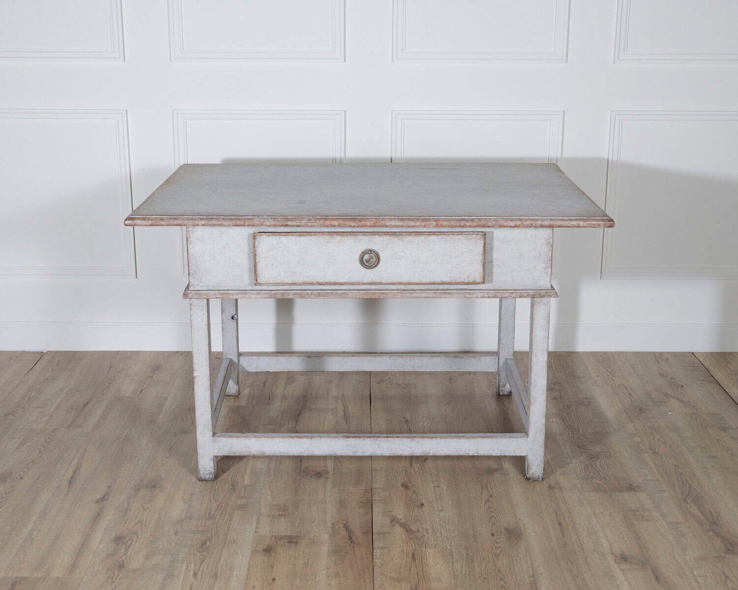 Swedish Country Pine Table with Drawer, circa 19th Century - JAA