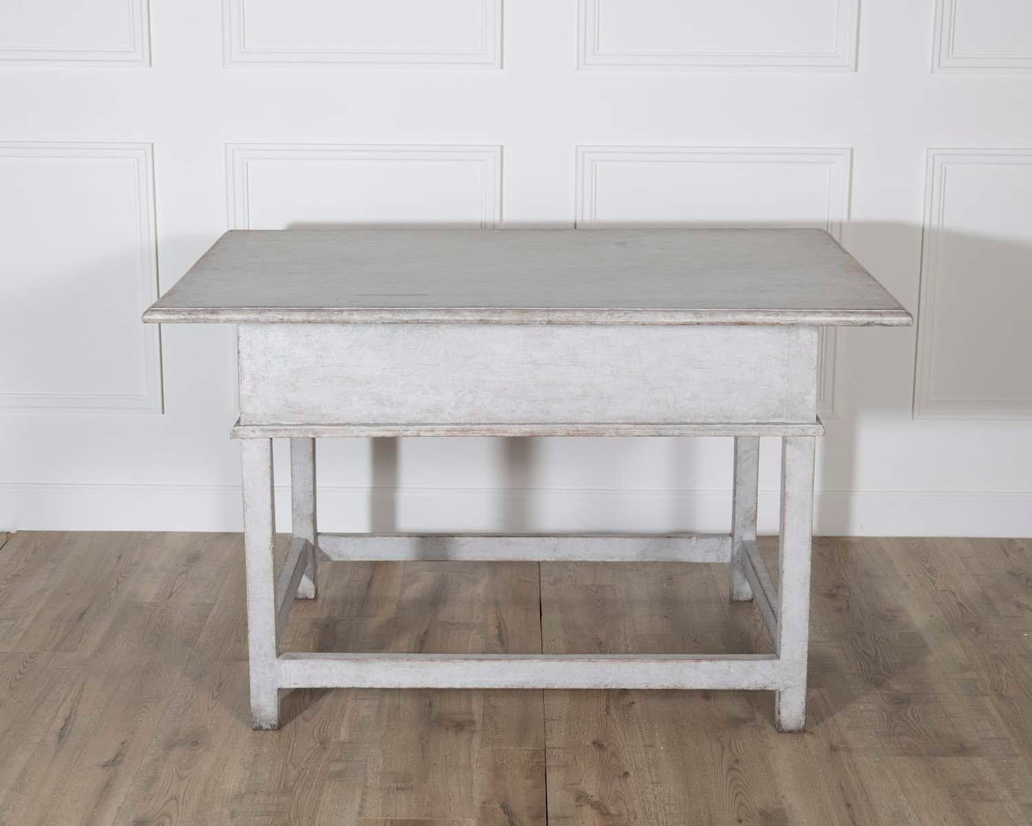 Swedish Country Pine Table with Drawer, circa 19th Century - JAA