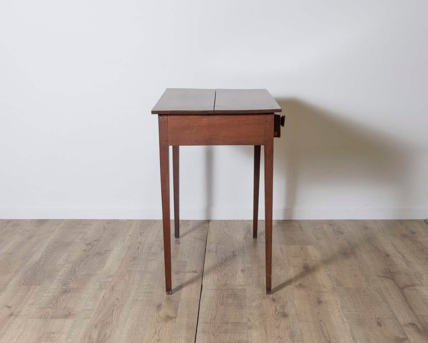 English Georgian Period 18th Century Fruitwood Side Table with Single Drawer - JAA