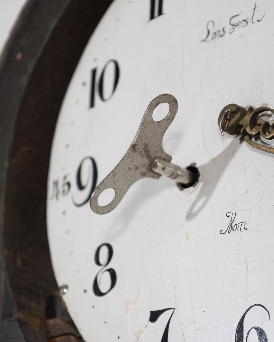 1822 Swedish Folk Art Tall Case Clock with Original Paint - JAA