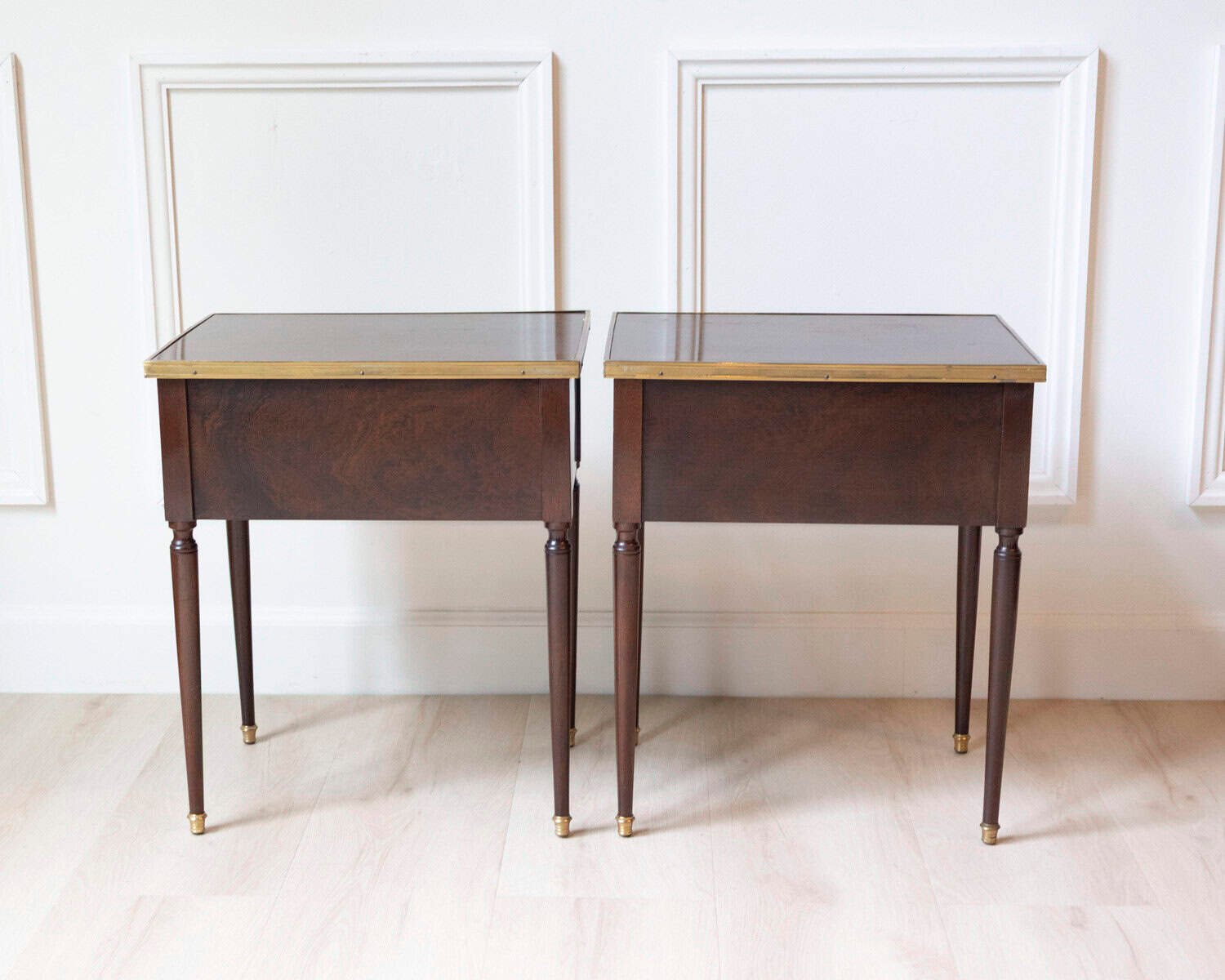Pair Of Louis XVI Style Bedside Tables - JAA