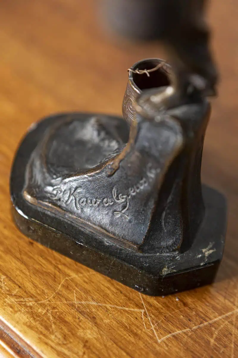 19th-Century French Bronze Sculpture of a Water Carrier - JAA