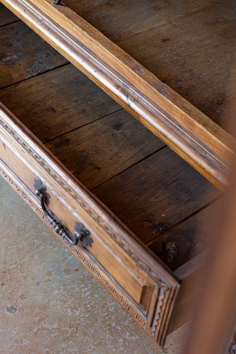 French Early 18th Century Cherry and Walnut Wedding Armoire from Brittany - JAA
