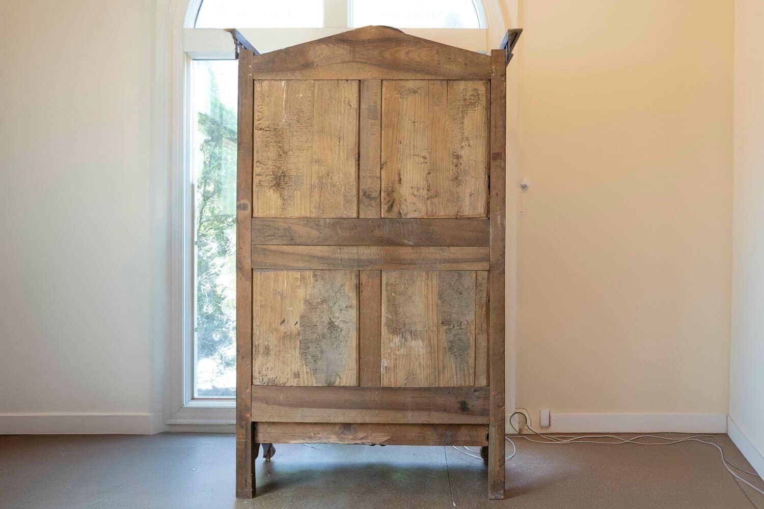 French Early 18th Century Cherry and Walnut Wedding Armoire from Brittany - JAA