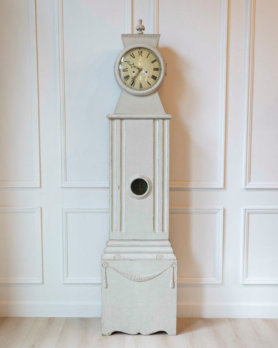 Early 19th-Century Swedish Gustavian Neoclassical Longcase Clock, Circa 1800 - JAA