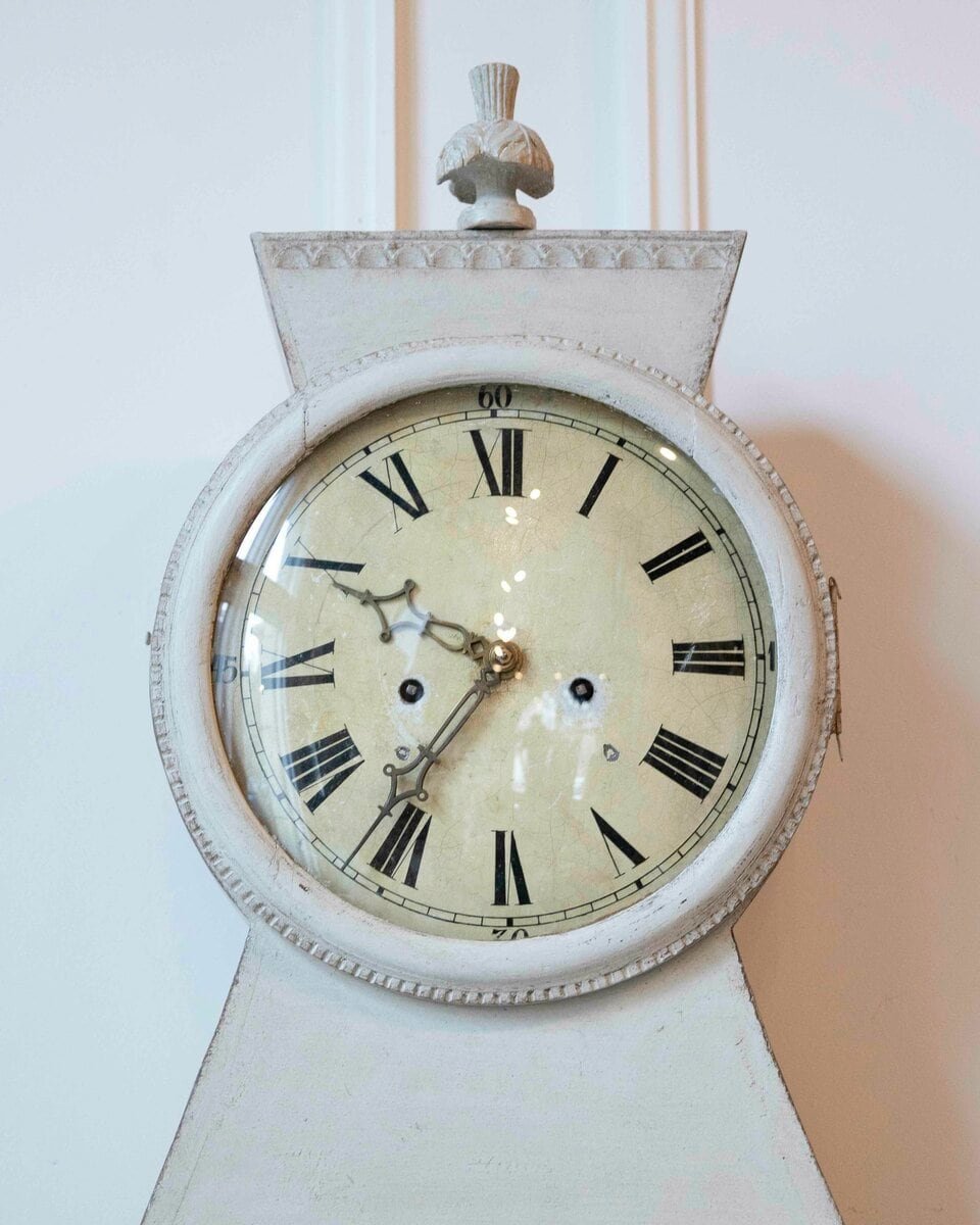 Early 19th-Century Swedish Gustavian Neoclassical Longcase Clock, Circa 1800 - JAA