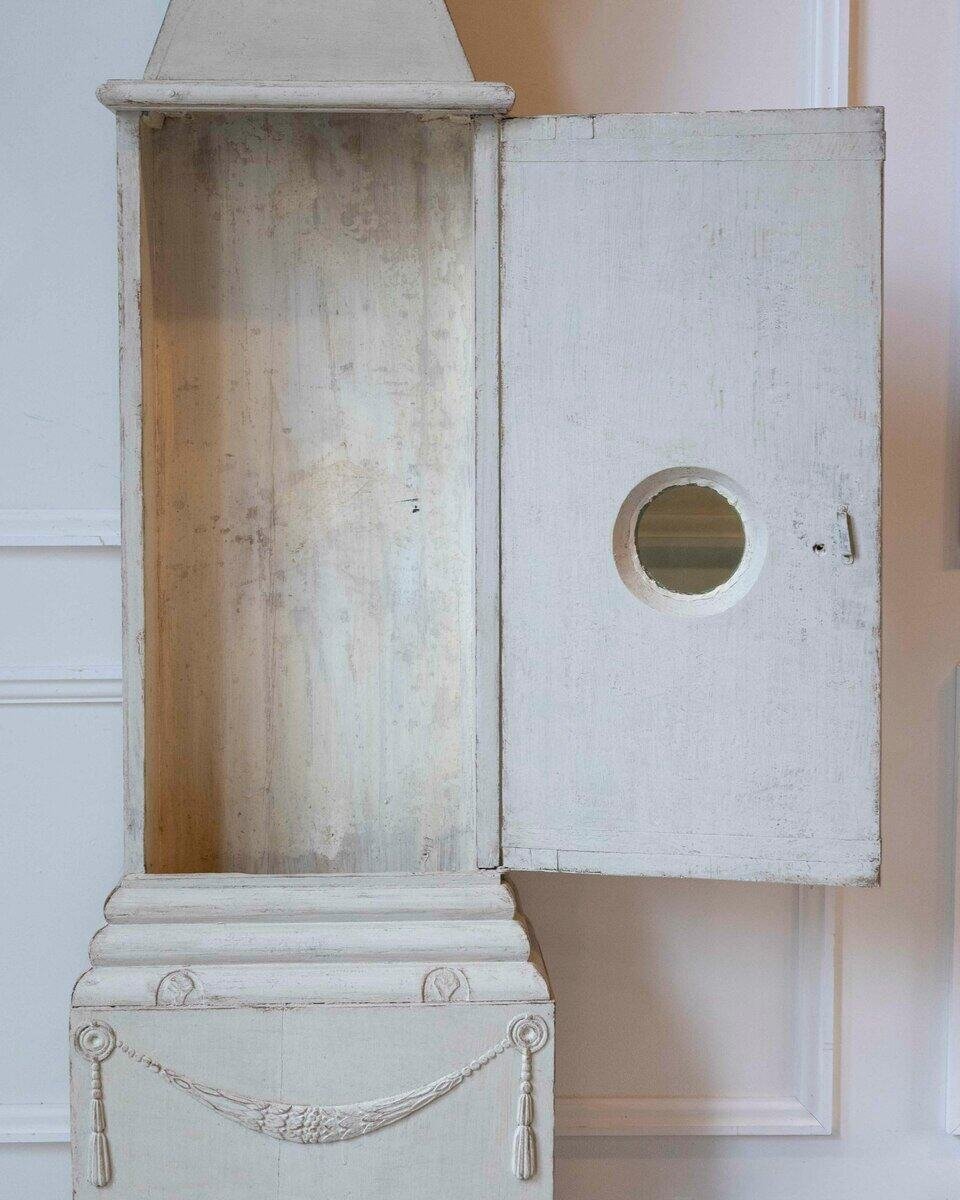 Early 19th-Century Swedish Gustavian Neoclassical Longcase Clock, Circa 1800 - JAA