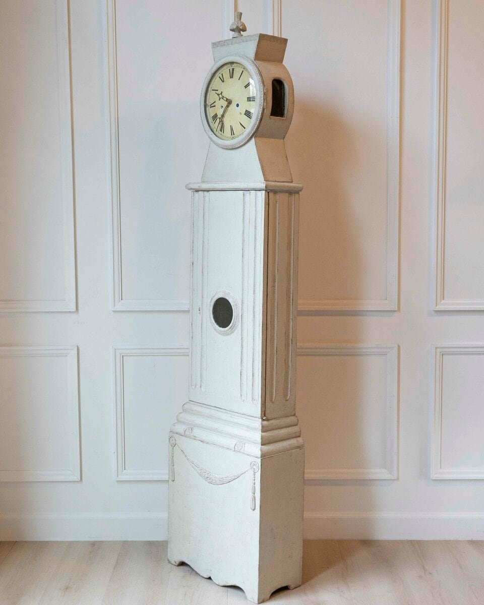 Early 19th-Century Swedish Gustavian Neoclassical Longcase Clock, Circa 1800 - JAA