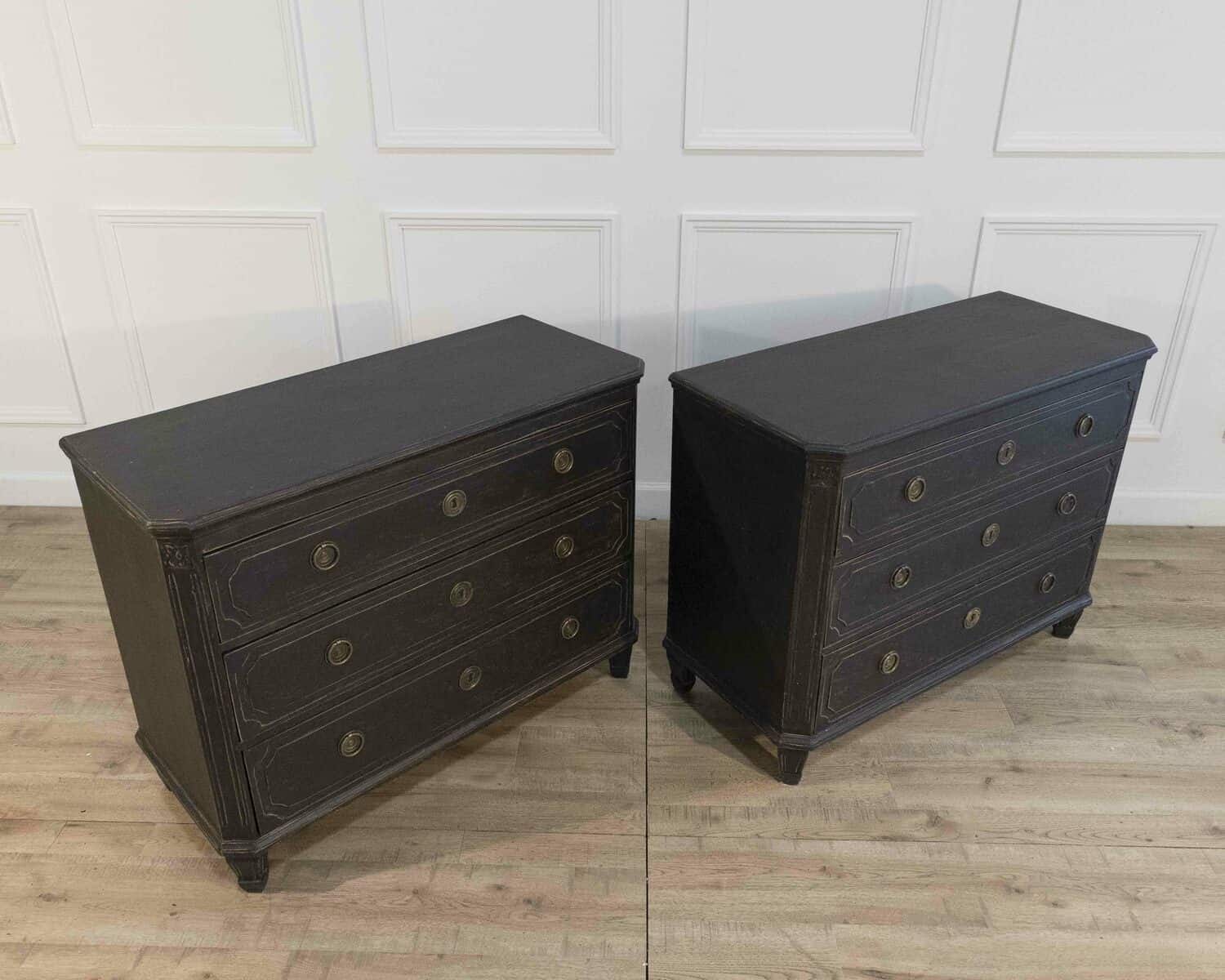 Pair of Swedish Chests Circa 1880 - JAA